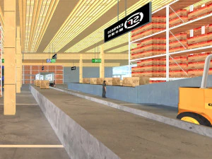 物流港 3Dモデル