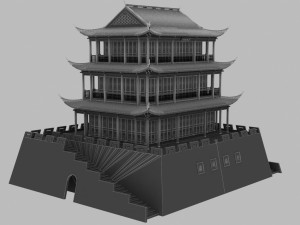 Ancient building Model 3D