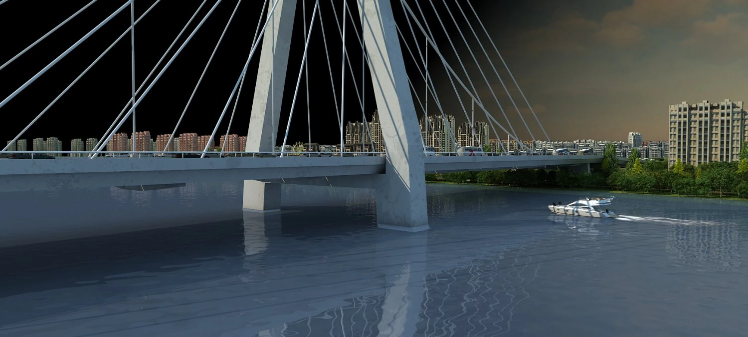 Bridge 3D Model .c4d .max .obj .3ds .fbx .stl .blend 