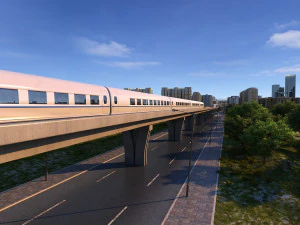 रेलगाड़ी 3D मॉडल