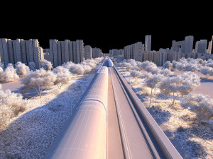 Train 3D मॉडल
