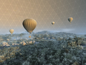 Hot air balloon 3D Model
