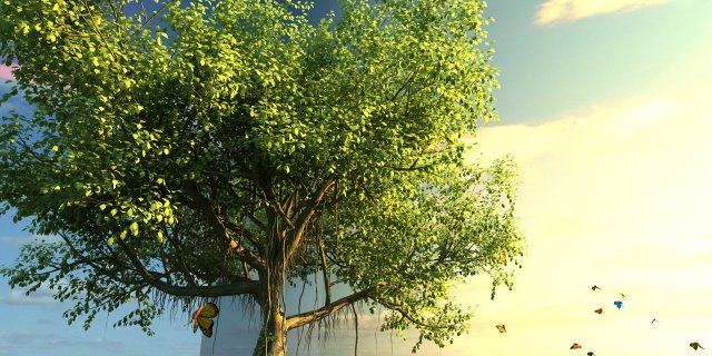 Banyan tree 3D Model in Tree 3DExport