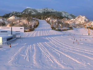 Ski facility 3D Model