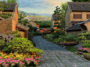 Горная деревня 3D Модель