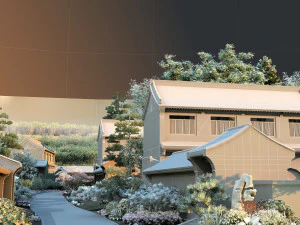 Mountain village 3D Model