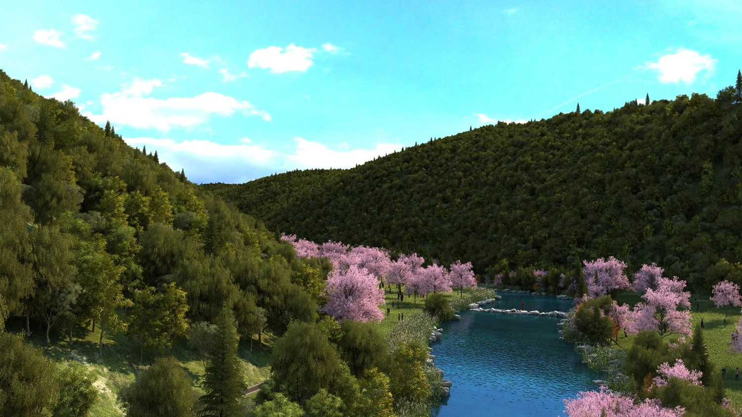 Valley 3D Model .c4d .max .obj .3ds .fbx .stl .blend