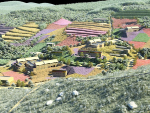 Mountain village Modèle 3D