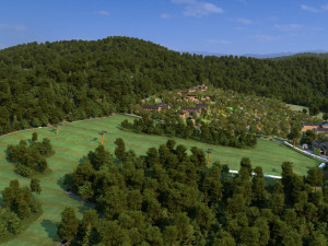 Mountain village Modèle 3D