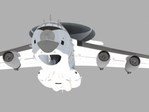 Early warning aircraft 3D Модель