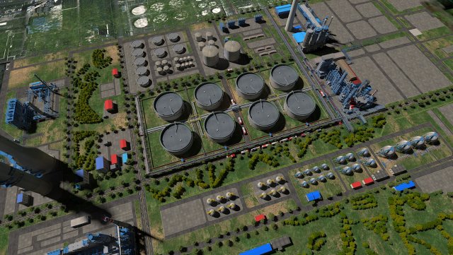 Chemical plant 3D मॉडल .c4d .max .obj .3ds .fbx .stl .blend 