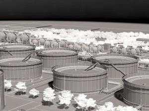 Chemical plant 3D मॉडल