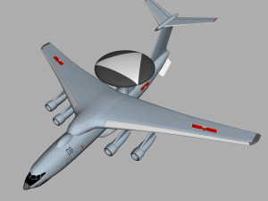 Early warning aircraft 3D Модель