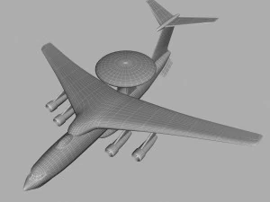 Early warning aircraft 3D Model
