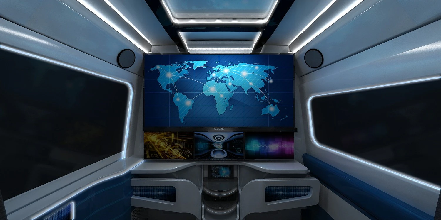 Command vehicle 3D Model .c4d .max .obj .3ds .fbx .stl .blend