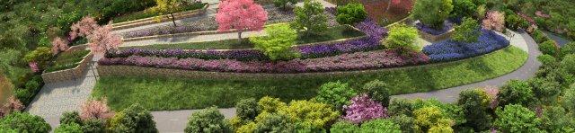 Garden 3D Model .c4d .max .obj .3ds .fbx .stl .blend