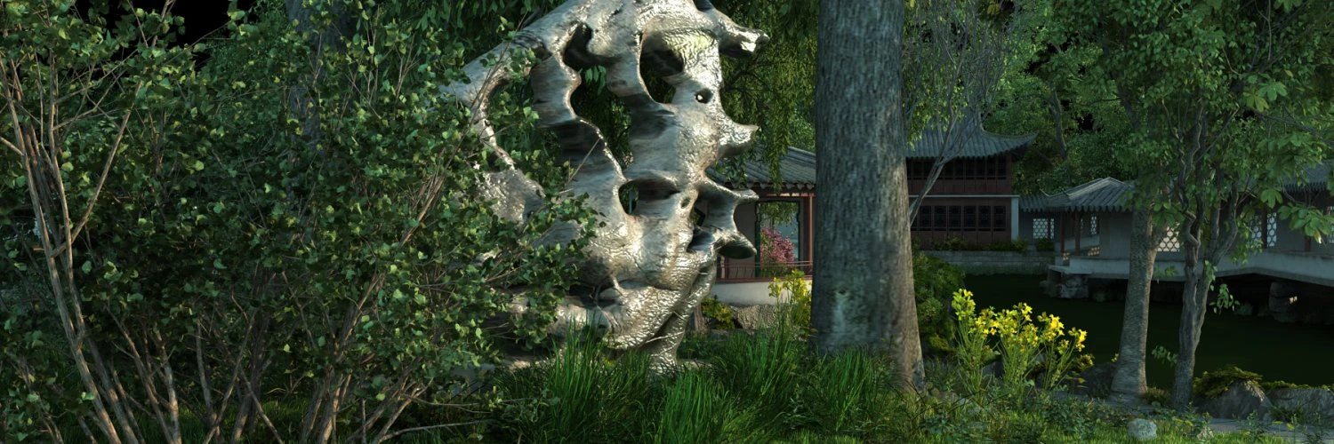 Garden 3D Model .c4d .max .obj .3ds .fbx .stl .blend 