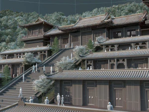 Temple 3D Model