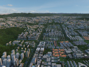 The view of the city Modello 3D