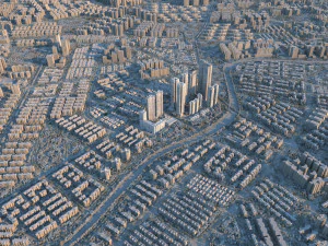 The view of the city 3D Model