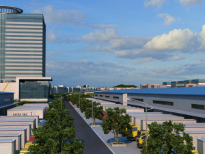 Logistics Warehouse 3D Model