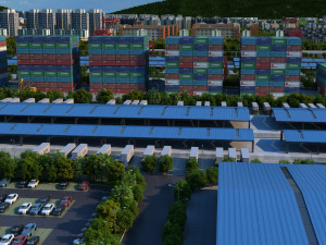 Logistics Warehouse 3Dモデル