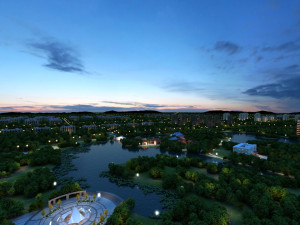 The view of the city Modèle 3D