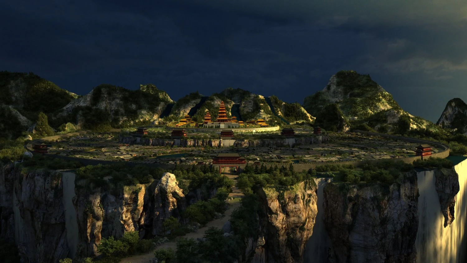 Temple 3D Model .c4d .max .obj .3ds .fbx .stl .blend