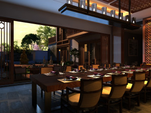 Buddhist hall 3Dモデル