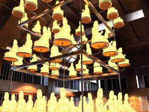 Buddhist hall 3D Model