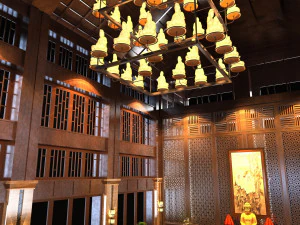 Buddhist hall 3D Model