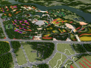 Garden Town 3D Model