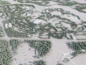 Garden Town 3D Model