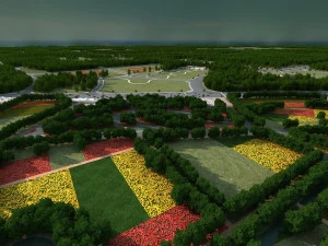 Bah&ccedil;e kasabası 3D Model