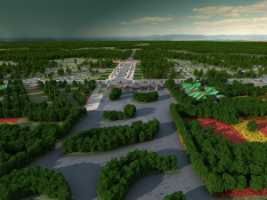 Garden town 3D मॉडल