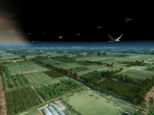 गार्डन टाउन 3D मॉडल