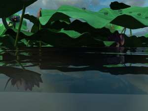 Lotus Pond Modello 3D