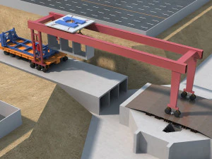 建設現場 3Dモデル