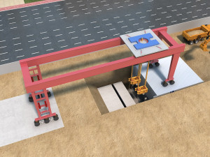 Construction site 3D-Modell