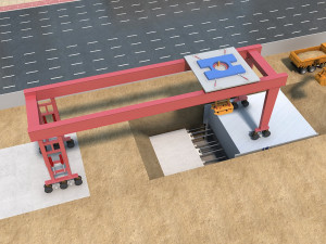 Construction site 3D-Modell