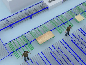 工場の生産ライン 3Dモデル