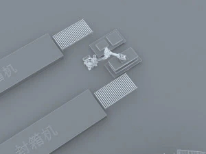 Factory production line 3D Model