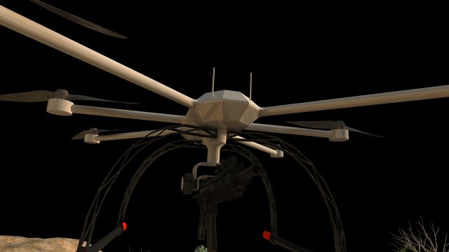 Drone 3Dモデル .c4d .max .obj .3ds .fbx .stl .blend 
