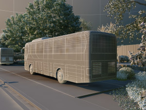 Village bus 3D Model