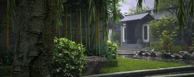 Villa 3D Model .c4d .max .obj .3ds .fbx .stl .blend 
