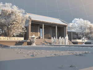 Ancient school 3D मॉडल