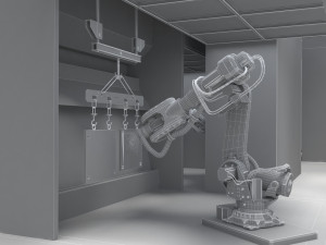Factory equipment Modello 3D