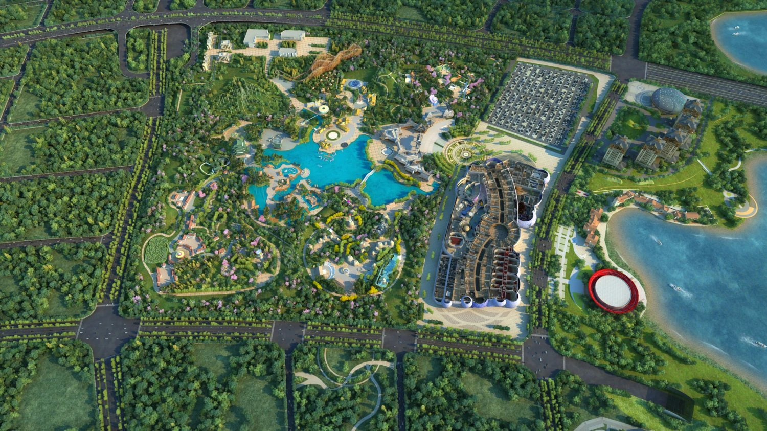 Amusement park 3D Model .c4d .max .obj .3ds .fbx .stl .blend 