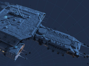 Spaceship 3D Model