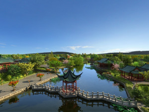 Ancient garden Modèle 3D